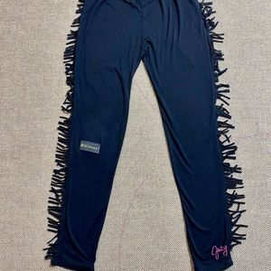 EUC Juicey Couture Fringed Leggings w/ ‘Whatever’ Attitude!